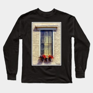 Window Sill Flowers Long Sleeve T-Shirt